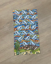 Load image into Gallery viewer, McDowell Mountains and Javelina Skulls - Original Artwork- Hoo-rag Neck Gaiter