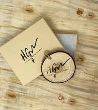 Load image into Gallery viewer, Poppy Bear 3.25-4 inch Wood Ornament