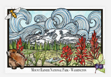Load image into Gallery viewer, Mount Rainier National Park - 4x6 premium Post Card