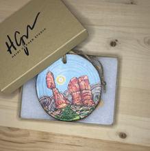 Load image into Gallery viewer, Balanced Rock, Arches National Park 3.25-4 inch Wood Ornament