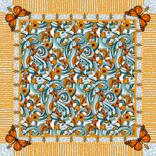 Load image into Gallery viewer, Poppies, Butterflies and Bees Bandana