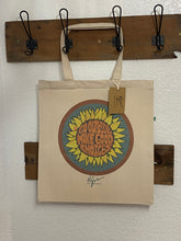 Load image into Gallery viewer, Sunflower Recycled Cotton Canvas Tote