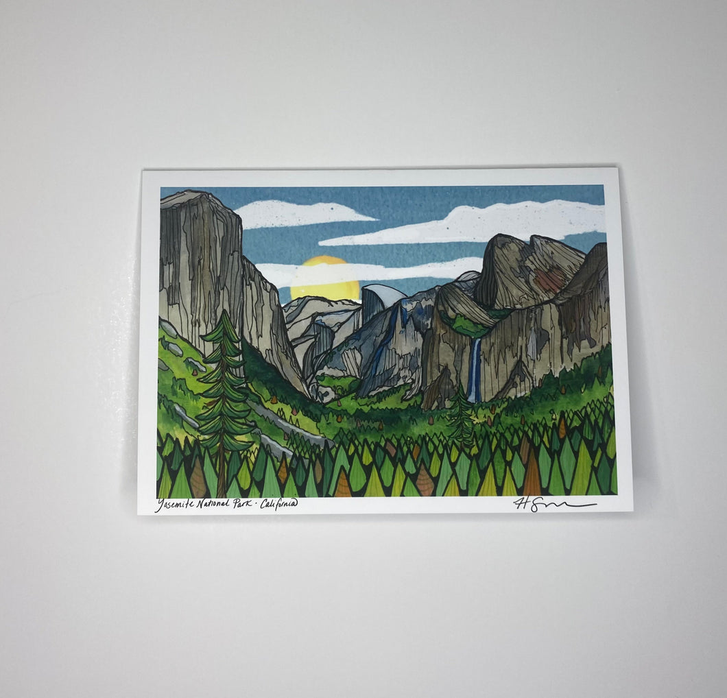 Yosemite   5x7 greeting card