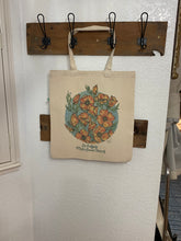 Load image into Gallery viewer, Poppies Recycled Cotton Canvas Tote