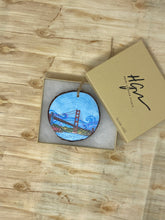 Load image into Gallery viewer, Golden Gate Bridge San Francisco 3.25-4 inch Wood Ornament