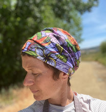 Load image into Gallery viewer, Tropical Flowers - Original Artwork- Hoo-rag Headband
