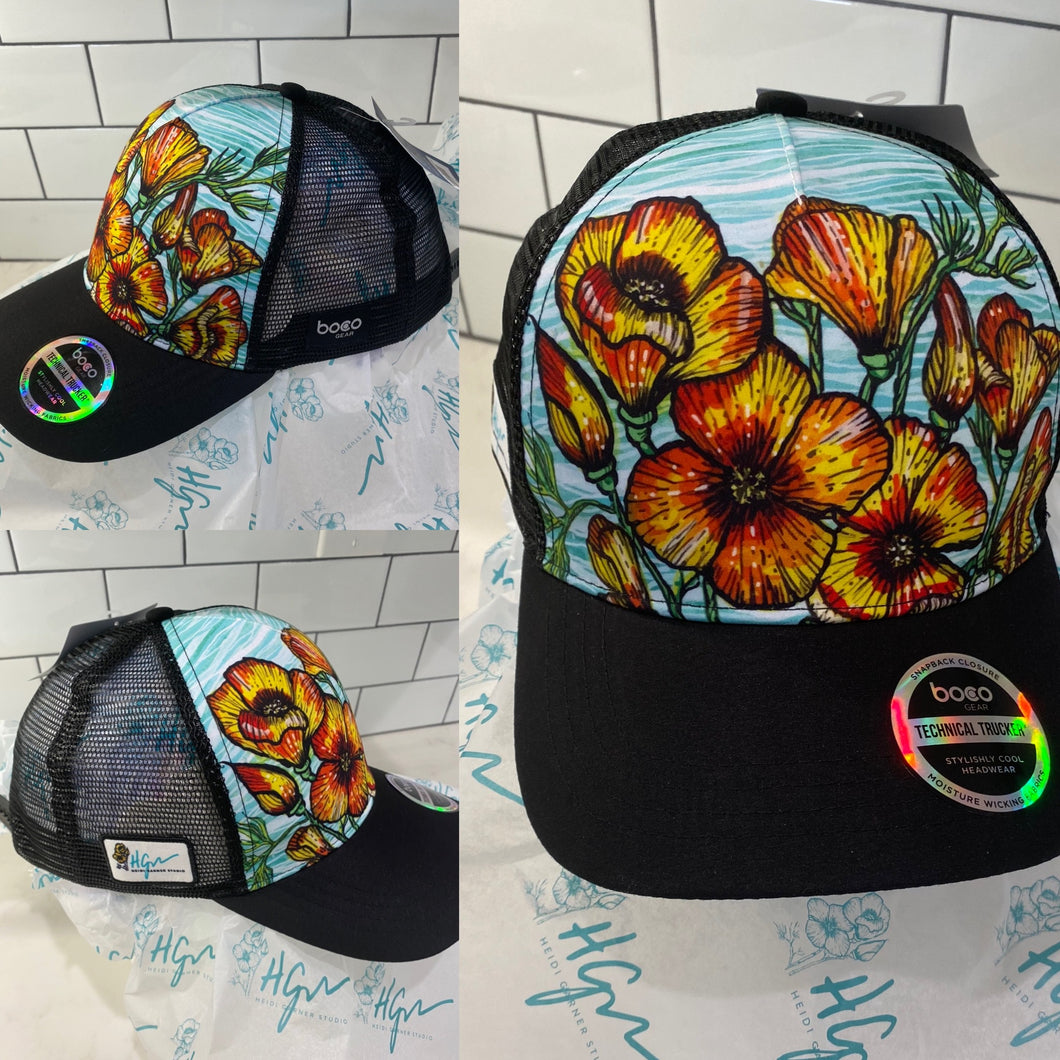 Poppies  Techinical Trucker from Bocoo
