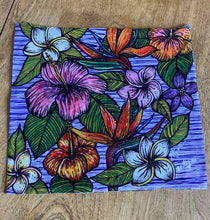 Load image into Gallery viewer, Tropical Flowers - Original Artwork- Hoo-rag Headband