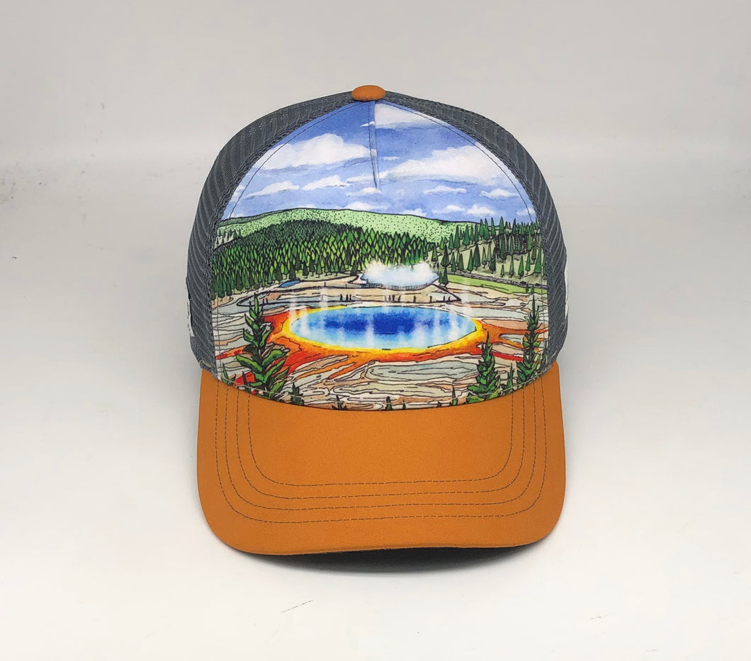 Grand Prismatic - Yellowstone - Boco Technical Trucker - Made with  Recycled Materials
