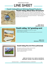 Load image into Gallery viewer, Death Valley National Park - Sailing Stone -  Bordered Print- Archival Matte Paper- Hand Titled and Signed e
