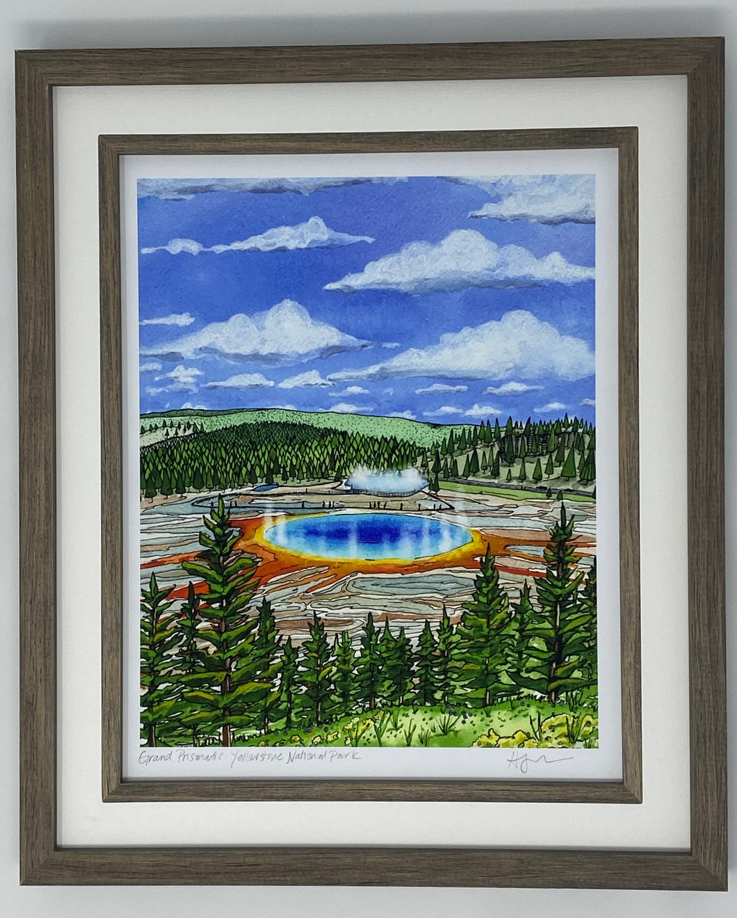 Grand Prismatic Bordered Print- Archival Matte Paper- Hand Titled and Signed