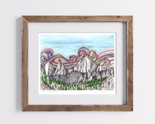 Load image into Gallery viewer, Mount Whitney , California  - Bordered Print- Archival Matte Paper- Hand Titled and Signed
