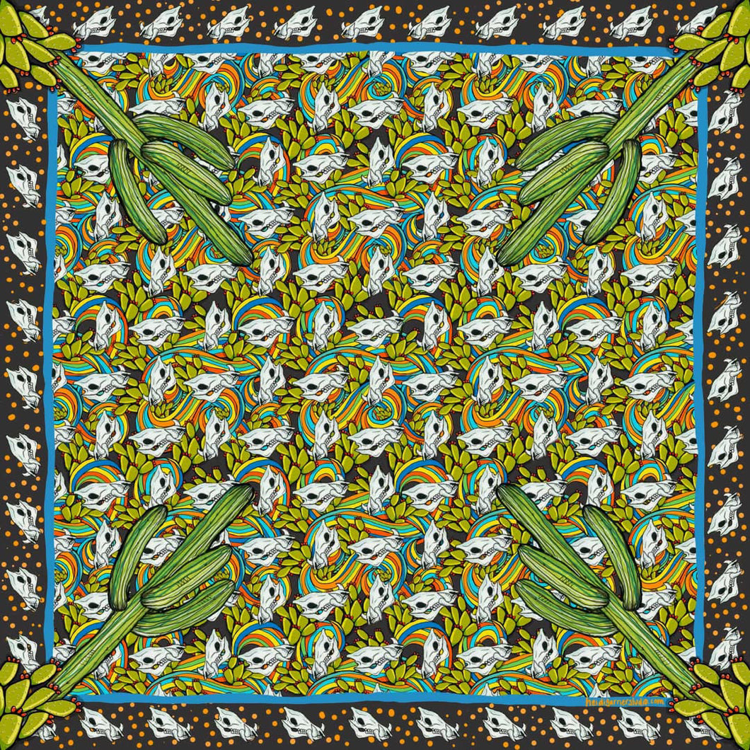Javelina skull ice bandana