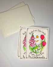Load image into Gallery viewer, Foxglove. Daisy. Tulip - Protect our Public Lands Greeting Card
