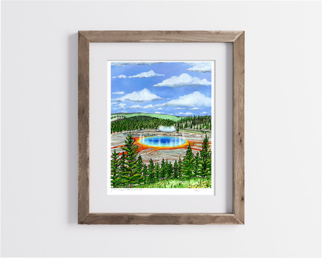 Grand Prismatic Bordered Print- Archival Matte Paper- Hand Titled and Signed
