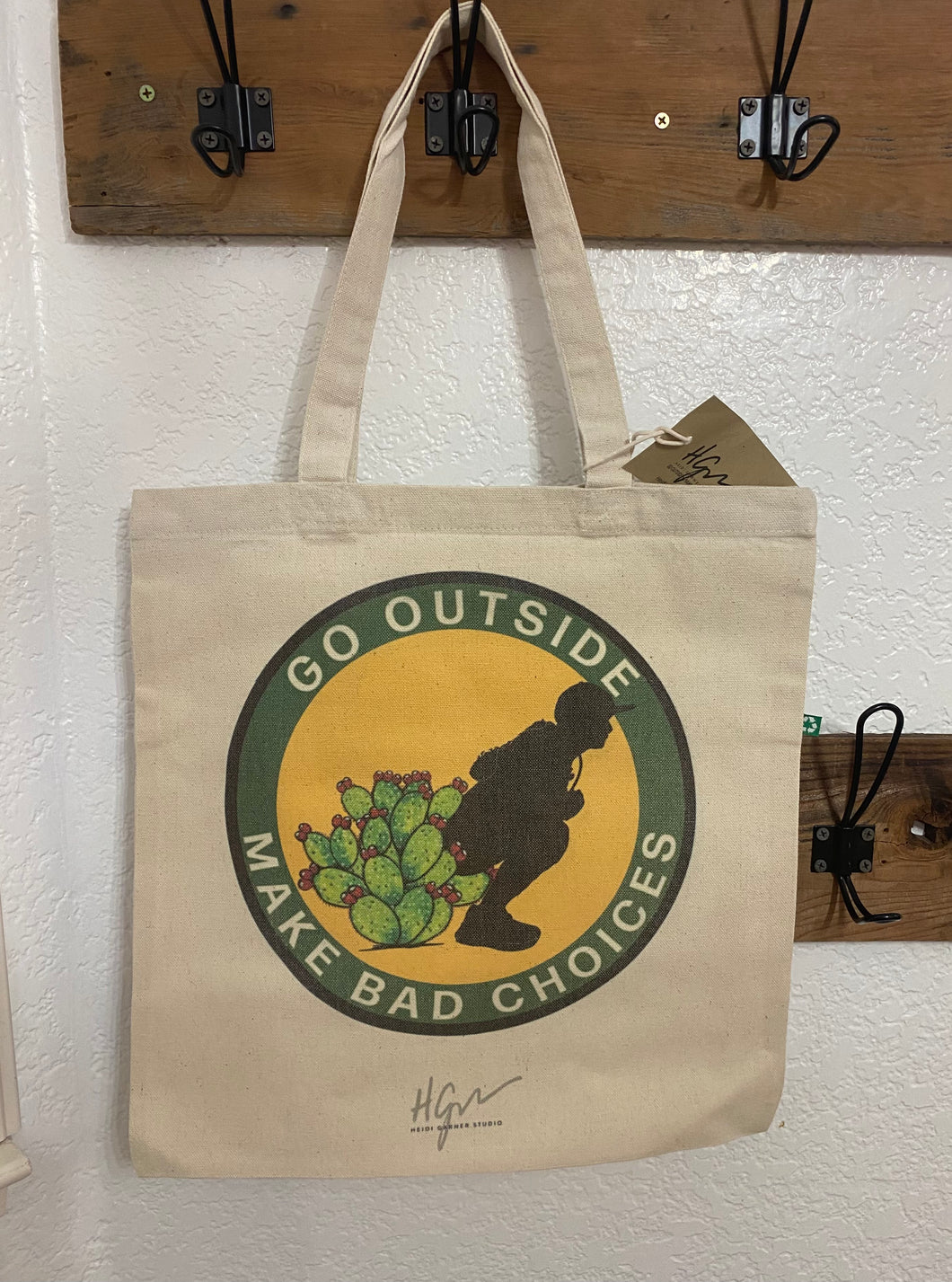 Cactus/Bad Choices Recycled Cotton Canvas Tote