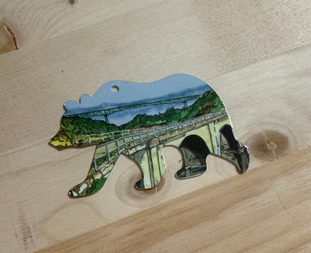 No Hands Bridge  Key Chain