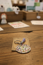 Load image into Gallery viewer, Round Slogan Pattern Keychain
