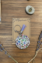 Load image into Gallery viewer, Round Slogan Pattern Keychain
