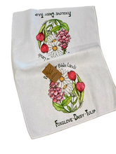 Load image into Gallery viewer, Foxglove - Daisy- Tulip - Protect our Public Lands Dish Towel
