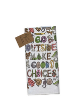Load image into Gallery viewer, Nature Font Slogan Dish Towel
