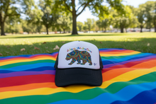 Load image into Gallery viewer, Rainbow Bear Foam Trucker Hat
