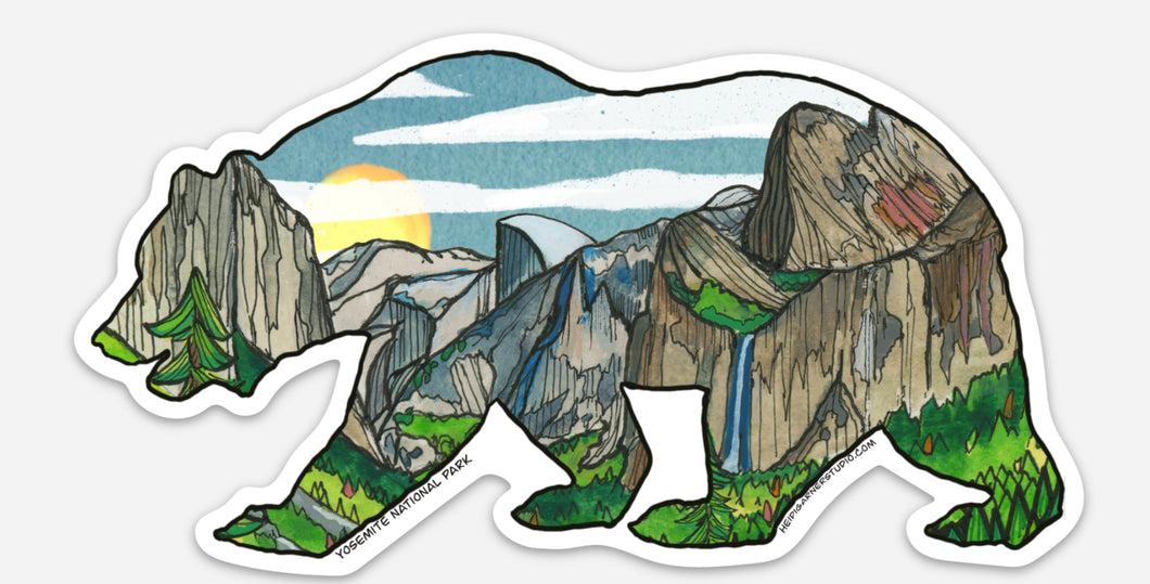 Yosemite California Bear Sticker