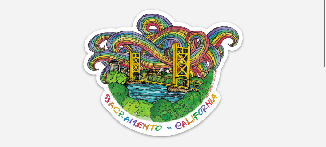 Rainbow Sacramento Sticker