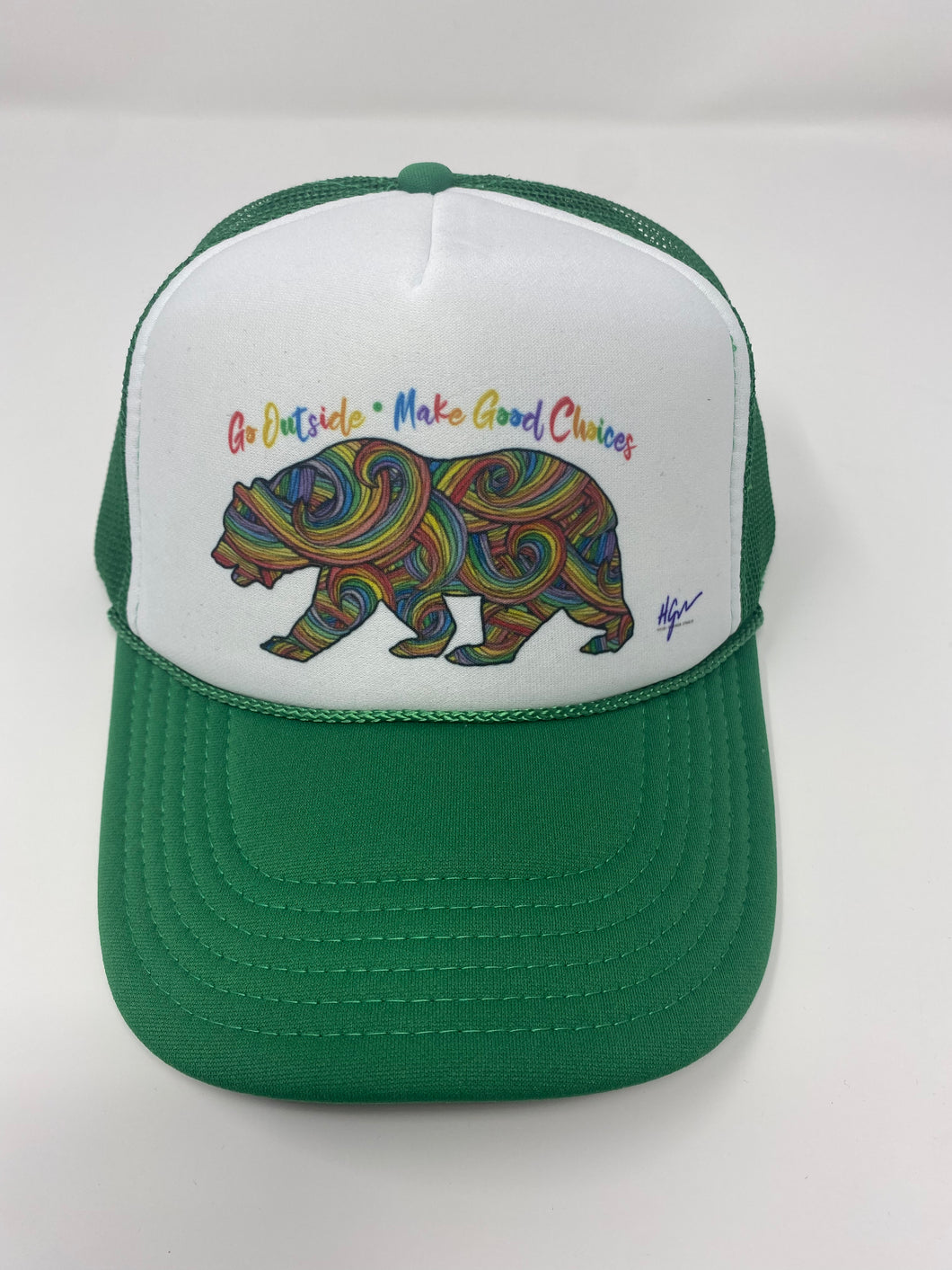 Rainbow Bear Foam Trucker Hat