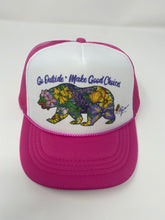 Load image into Gallery viewer, Kids California Wild Flowers Bear Foam Trucker Hat
