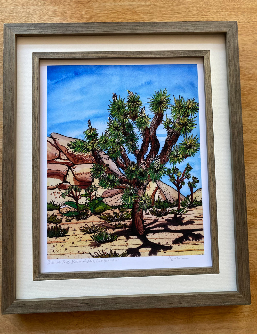 Joshua Tree National Park, California  - Bordered Print- Archival Matte Paper- Hand Titled and Signed