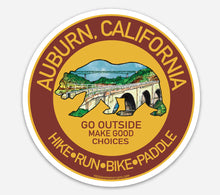 Load image into Gallery viewer, Auburn California Sticker 3.5 inch  Round
