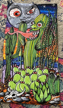 Load image into Gallery viewer, Screaming Cactus- Original Artwork- Hoo-rag Neck Gaiter
